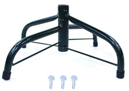 Supporto per albero di Natale, Base treppiede in ferro per albero di Natale, Supporto per albero di Natale in metallo con viti, Staffa pieghevole per albero artificiale, Forniture natalizie