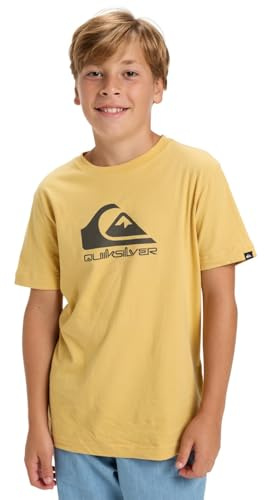 Quiksilver Kurzarm T-Shirt EV COMP Logo SS Kids Boy's Yellow 12, Rattan, 12 Jahre
