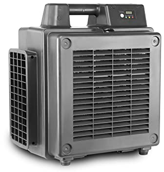 XPOWER Luftreiniger Air Mover Sealed Motor Low Profile Carpet Dryer – Air Blower Build-in GFCI Power Outlets & Hour Meter Dryer Floor Fan (X-2830U)