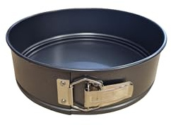 mastrad - Moule à charnière 20cm - Revêtement 2 couches - Sans PFAS et PTFE - 20 x 20 x 7 cm, Argent
