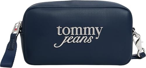 Tommy Jeans Women's TJW BOLD SCRIPT CAMERA BAG AW0AW17897 Shoulder Bag, Blue (Dark Night Navy), One Size