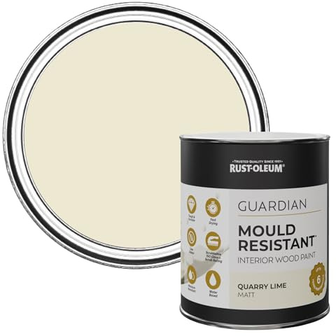Rust-Oleum Beige Guardian Mould Resistant Interior Wood Paint in Matt Finish - Quarry Lime 750ml