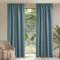 PONY DANCE 2er Set Blickdichte Gardinen mit Kräuselband für Schiene H 245 x B 140 cm Arktisches Blau, Wohnzimmer Vorhang Verdunkelung Thermogardinen Hitzeschutz Thermal Curtains