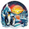 Holzpuzzle Erwachsene, 3D-Pinguin-Familie Holzpuzzle, Unregelmäßige Einzigartige Form Puzzleteile, Geschenkverpackung, Geburtstagsgeschenk für Erwachsene und Kinder(L-34 * 34cm-300 Stück)