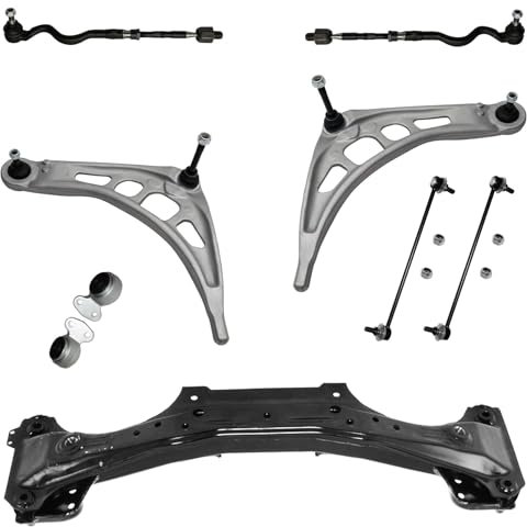 1x Achsträger 2x Querlenker 2x Koppelstange 2x Spurstange Vorderachse für BMW3 E46 für BMWZ4 Coupe E86 + Roadster E85