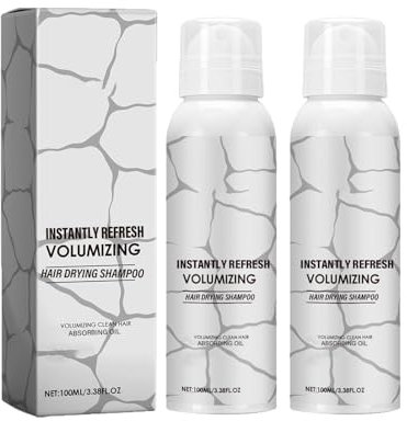 Volumizing Dry Shampoo Spray, Instantly Fresh Volumizing Hair Dry Shampoo, Dry Cleaning Modeling Spray, Erfrischend und Nicht Fettend (1, 2pcs)