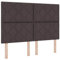 vidaXL Boxspringbett mit Matratze Dunkelbraun 140x200 cm Stoff