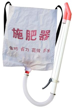 Jiuvaso Spandiconcime Manuale in Tessuto con Borsa da Trasporto Posteriore, capacità 10 kg, Leggero, Multiuso per Verdure, Maniglia Singola in PVC