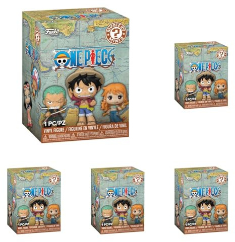 Funko Mystery Mini: One Piece - Straw Hat Crew - Monkey D. Luffy, Roronoa, Nami and more - 1 of 12 to collect - Styles may vary - Collectable Vinyl Figure - Gift Idea - Official Merchandise