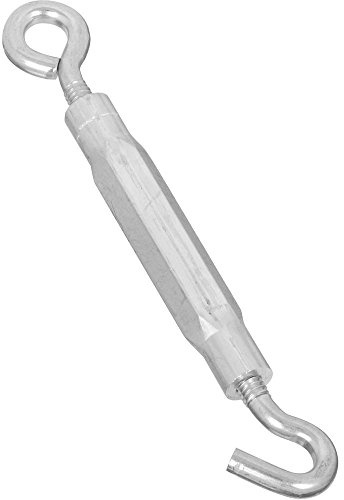 National Hardware Stanley N221-853 2172BC Hook/Eye Turnbuckle in Zinc Plated, 7/32 x 6-1/2