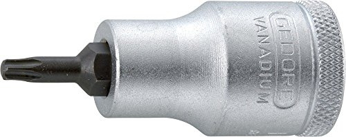 GEDORE Schraubendrehereinsatz Bit Innen-TX, kurz, T50, SW 8,83 mm, 1/2 12,5 mm, Schraubenziehereinsatz, Werkzeug, ITX 19 T50