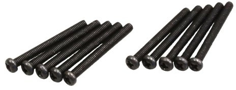 Metal Screws Round Head, M2.6 x 25, Pack of 10