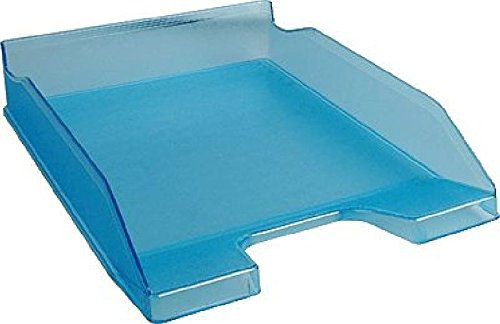 EXACOMPTA Briefkorb Combo transparent/11336D, türkis , Polystyrol, 255x65x346mm