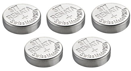 Renata Watch Battery Swiss Made Renata 377 or SR626SW OR AG4 1.5V (5 x 377 or SR 626 SW)