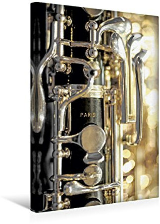 Premium Textil-Leinwand 30 x 45 cm Hoch-Format Oboe englischen Stil | Wandbild, HD-Bild auf Keilrahmen, Fertigbild auf hochwertigem Vlies, Leinwanddruck von Patrice THEBAULT