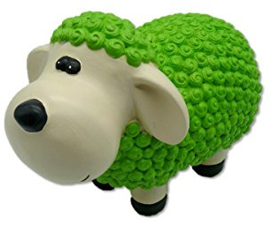 Geschenkestadl 881590 Schaf Figur 23 x 14 x 11 cm (Grün)