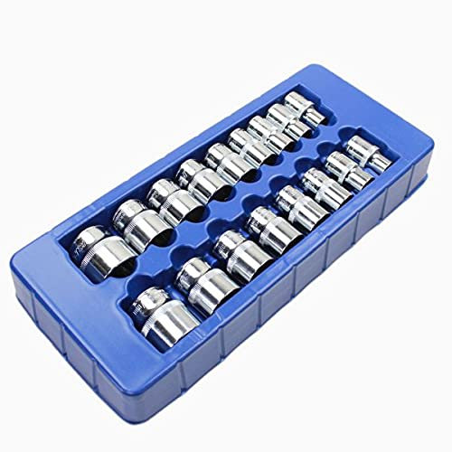 US PRO 17pc 1/2 dr Shallow Sockets 12 Point 10-30mm 1395