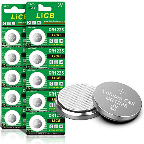 LiCB 10 Stück CR1225 3V Lithium Knopfzellen CR 1225 Batterien