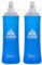 TRIWONDER Gourde Souple Pliable Flasque Running Bouteille d'eau Souple Poche Hydratation Réservoir d'Eau Flacon pour Sport Utilisation en Extérieur (450 ml - 2 Pièces)