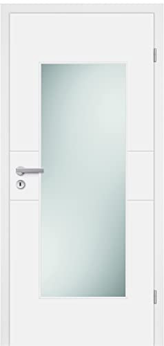 HORI® Zimmertür I Innentüre passend für alle Standard-Zargen mit DIN Größe I 1985 x 860 mm I DIN Rechts