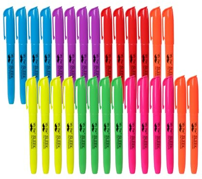 Mr. Pen- Highlighters Assorted Colors, 28 Pack, Chisel Tip, 7 Bright Fluorescent Colors, Quick Dry, Odorless & Non-Toxic Ink