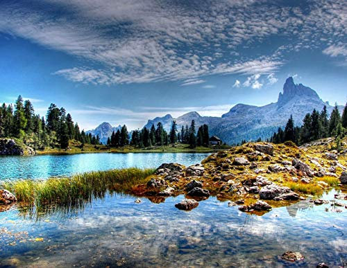 Zaundruck Outdoor Zaun & Garten Poster Banner wetterfest für außen (200 x 155 cm (10 Ösen), Lago Federa)