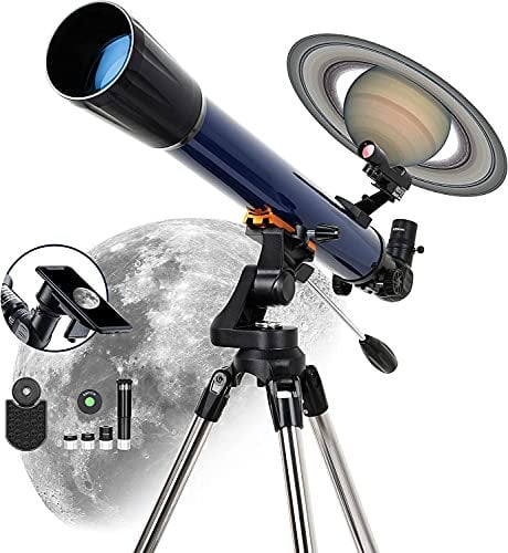 ESSLNB 70/700 Refraktor Teleskop Astronomie Profil 525X Vergrößerung Sternen Teleskop mit Smartphone Adapter für Einsteiger Erwachsene