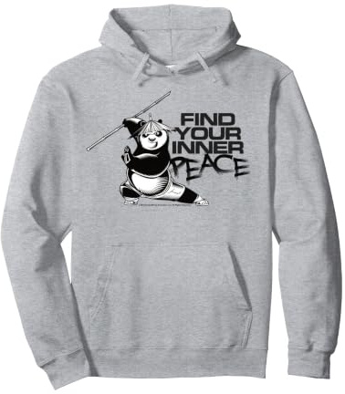 Kung Fu Panda Find Your Inner Peace Portrait Felpa con Cappuccio