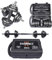 Exersci Cast Iron Adjustable Dumbbell/Barbell Box Set 20 KG - Bicep Curl, Tricep Extension, Bench Press, Upright Row- Fitness Workout Home Gym