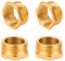4 Pieces Reducer Adapter, Brass Thread Adapter Hex Water Pipe Reducer Fittings 1/2 Female to 3/4 Male Adapter for Hose Connector