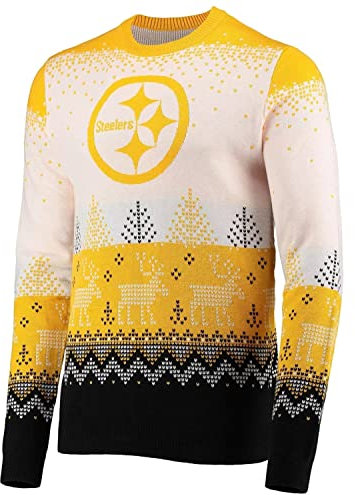 FOCO NFL Ugly Sweater Xmas Strick Pullover - Pittsburgh Steelers