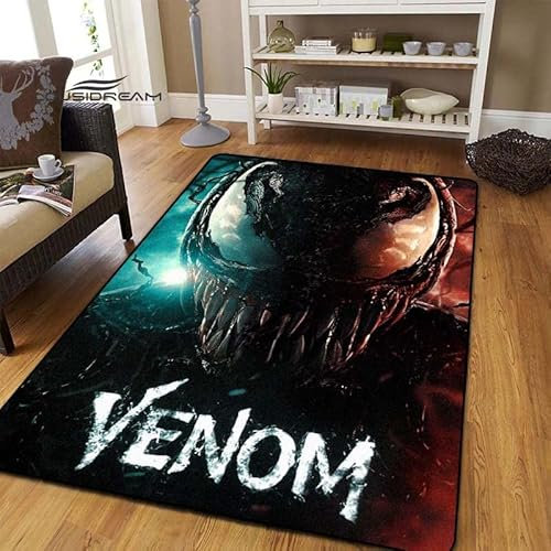 BGAFAG Horror Venom Teppiche Für Zuhause Wohnzimmer Schlafzimmer Eingang Großflächige Teppiche Weich Mode Dekoration Flauschig E6498 120X180Cm
