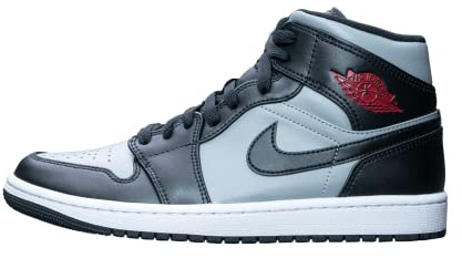 Nike Air Jordan 1 Mid Reverse Bred (2021), 40 EU, Gym Rot Schwarz Weiß