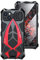 CeeEee Coque pour iPhone 14 Case Métal et Silicone Antichoc etuis pour Apple iPhone14 6.1 Militaire Protection de la caméra Housse - Rouge