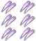 ZEVONDA Glitter Clip a Scatto per Capelli - Fermagli per Capelli in Metallo Colorati Glitter Paillettes Fermacapelli Barrettes Accessori per Styling de Capelli Ragazze Donne, Viola *12