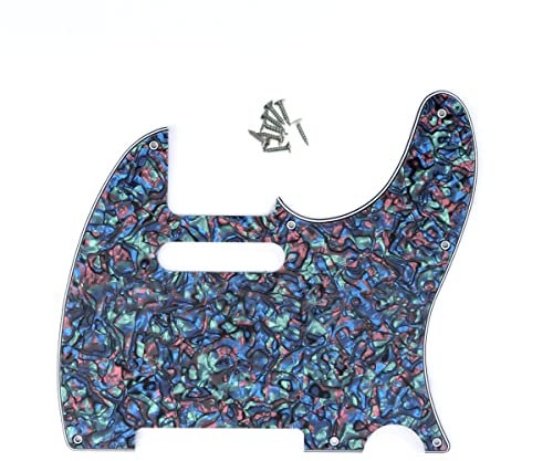 ROLIZO 8 Loch Tele Pickguard Pick Guard Scratch Plate for Telecaster USA / Mexican Fender Abalone Pearl