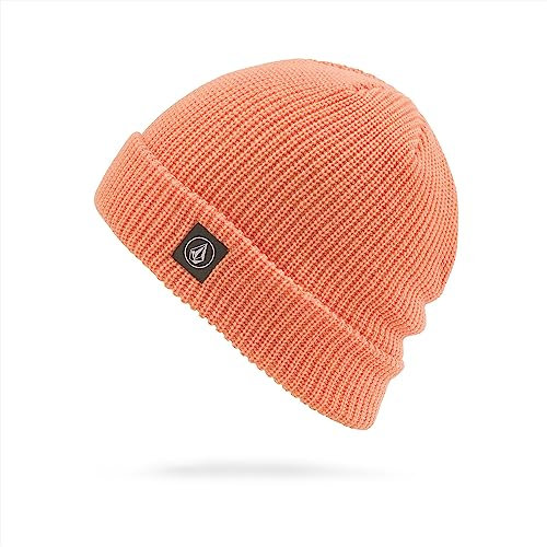 Volcom Damen Full Stone Beanie-Mütze, Koralle, Einheitsgröße