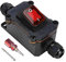 Interruptor en línea impermeable 12 V CC 20 A DPST 4 pines, IP67 12 V, interruptor de cable, interruptor de cable de encendido y apagado, interruptor basculante, resistente al agua para uso en