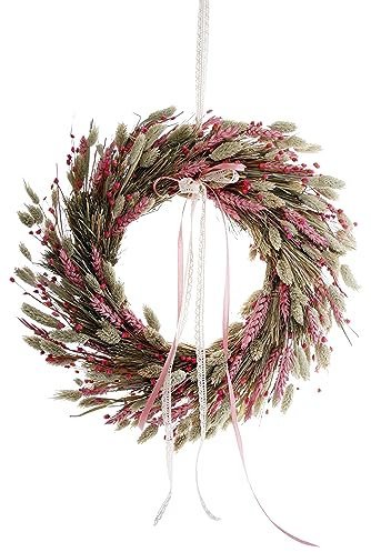 CREAFLOR HOME Türkranz Trockenblumen rosa D.36-40cm