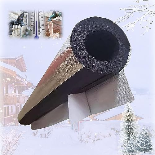 Condensate Pipe Insulation Antifreeze Insulation Cover ID 22-219mm Thickened Polyethylene Tube Wrap Self-Adhesive Self-seal Insulation Pipe Easy To Install Waterproof Aluminum Foil 950mm ( Size : ID22