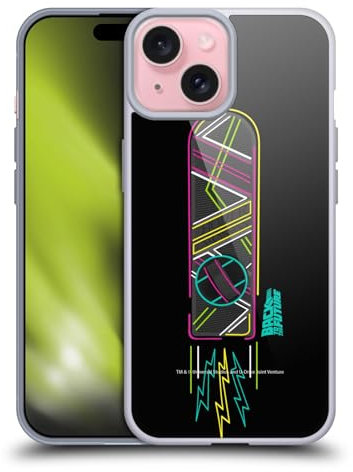 Head Case Designs Offizielle Back to The Future Hoverboard I Zusammengestellte Kunst Soft Gel Handyhülle Hülle kompatibel mit Apple iPhone 15