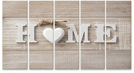 islandburner Bild auf Leinwand Home Sweet Home Hölzerne Text Vintage Board Hintergrund Copy Space Wandbild Poster Kunstdruck Bilder