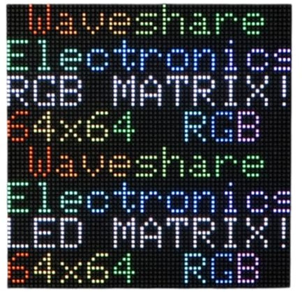 RGB Vollfarbiges LED-Matrix-Panel, kompatibel mit Raspberry Pi / Raspberry Pi Pico / ESP32 / Arduino 2,5 mm Pitch 64 x 64 Pixel, einstellbare Helligkeit