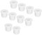sourcing map 10Pcs T Type Rubber Grommet Mount Dia 12mm (16x7.5x12mm) Seal Protection Flexible Hole Plugs for Cable Pipe White