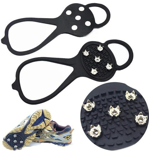 1 Paar rutschfeste Schuhüberzüge, Skischuhüberzüge, Outdoor-Steigeisen-Überschuhe, Multifunktionale Steigeisen-Überschuhe, Geeignet Zum Skifahren, Wandern, Bergsteigen und Für Andere