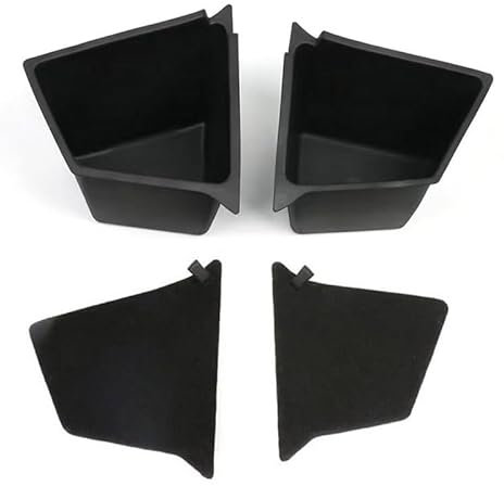 GRONGU Trunk Side Storage Bins, For Tesla Model Y, Rear Cargo Box Organizer Bucket Car Accessories,Bins Carpet LIDS