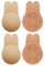 ZAIQUN 2 Pack Invisible Strapless Backless Rabbit Bra Reusable