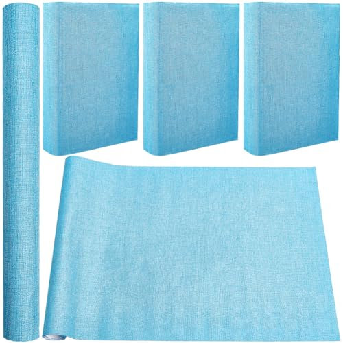 craspire 51 x 11.8 Zoll Leinen-Bucheinband Force Blue Für A3-A8 Bücher Bindungsstoffoberfläche Papierrückseite Bucheinband Bücher Album Scrapbooking Archivierung DIY Abdeckung Schutz