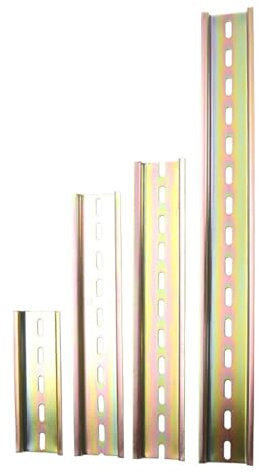 SBTRKT 1 Stück 18 cm Eisen-Schlitz-Din-Schiene for die Montage von Leistungsschaltern, C45-Führungsschiene, Anschlussklemme, Installationsschiene