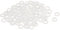 sourcing map Lot de 120 rondelles plates M5 en nylon - 5 mm x 8 mm x 1 mm d'épaisseur - Œillets unis en plastique - Blanc